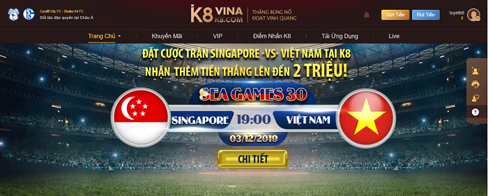 K8 - Nhà cái cá độ bóng đá uy tín hàng đầu Việt Nam