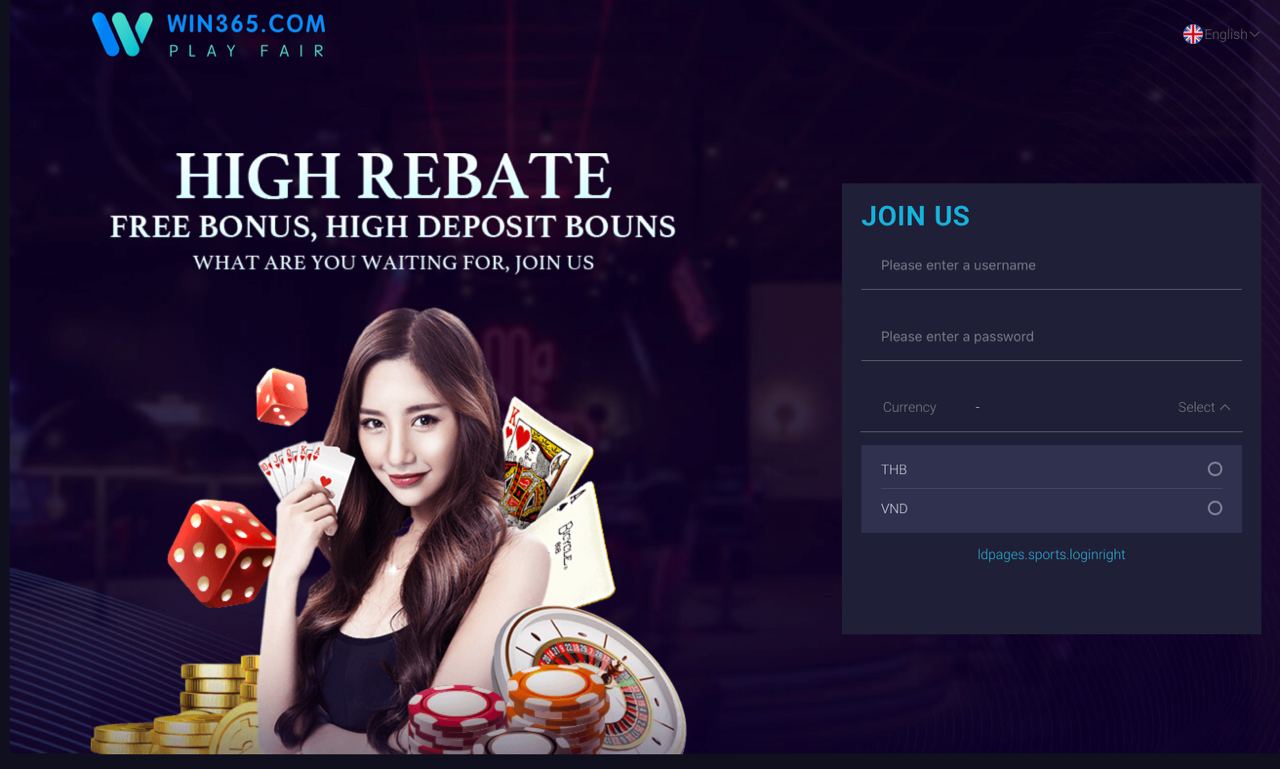 Trang Casino trực tuyến uy tín đẳng cấp Win365